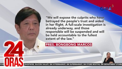 PBBM sa umano’y paglabas ng bansa ni Alice Guo: “Heads will roll” | 24 Oras