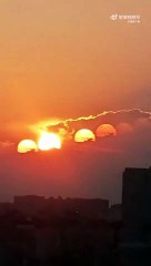 بالفيديو: "7 شموس" تظهر في سماء مدينة تشنغدو الصينية