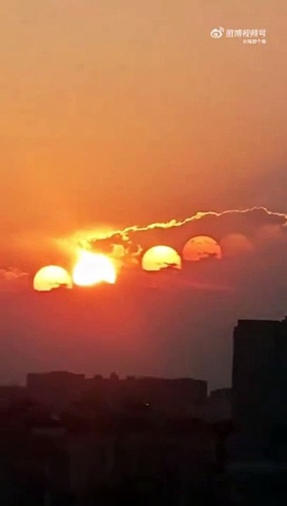بالفيديو: "7 شموس" تظهر في سماء مدينة تشنغدو الصينية