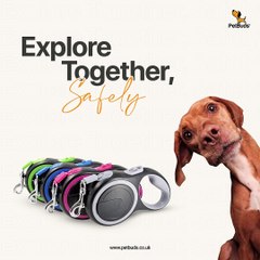 Automatic Retractable  Dog Leash  Smart Design , Chew-Resistant, Heavy Duty Retractable Dog Leash UK