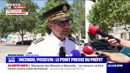 Incendie dans le quartier de Pissevin: "une enquête judiciaire est ouverte" annonce le préfet du Gard