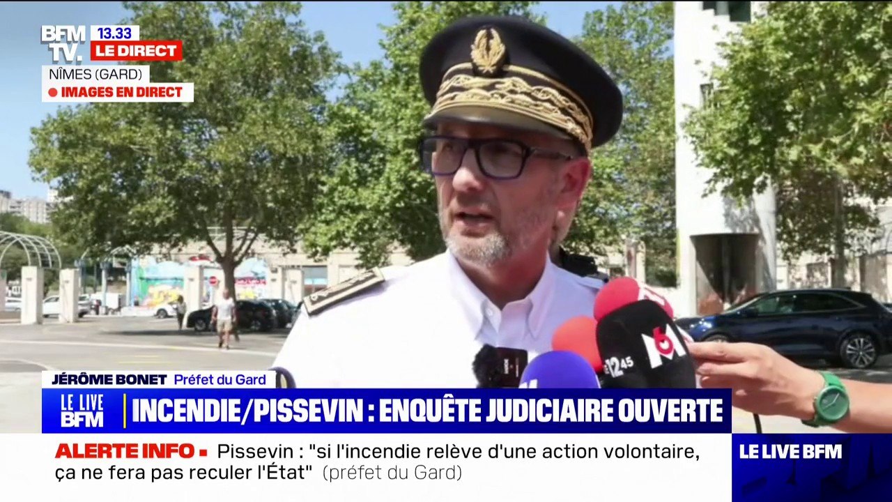 Incendie dans le quartier de Pissevin: "Si on devait être sur un acte volontaire, les habitants ont la garantie qu'on ne lâchera rien" rappelle le préfet du Gard