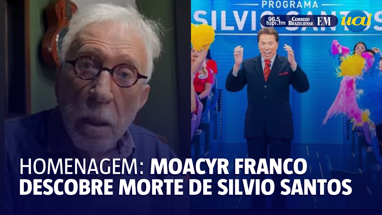 Moacyr Franco faz vídeo emocionante para Silvio Santos