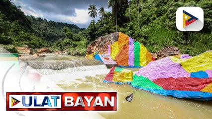 Mga nasa likod ng pagpintura sa mga bato sa Barangay Lusaran, ipatatawag ng Cebu City LGU