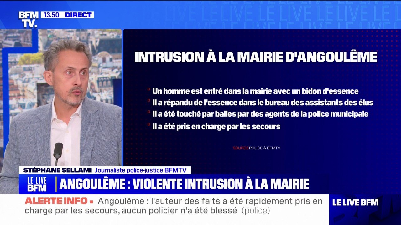 Angoulême: un individu s'introduit dans la mairie et tente d'y mettre le feu