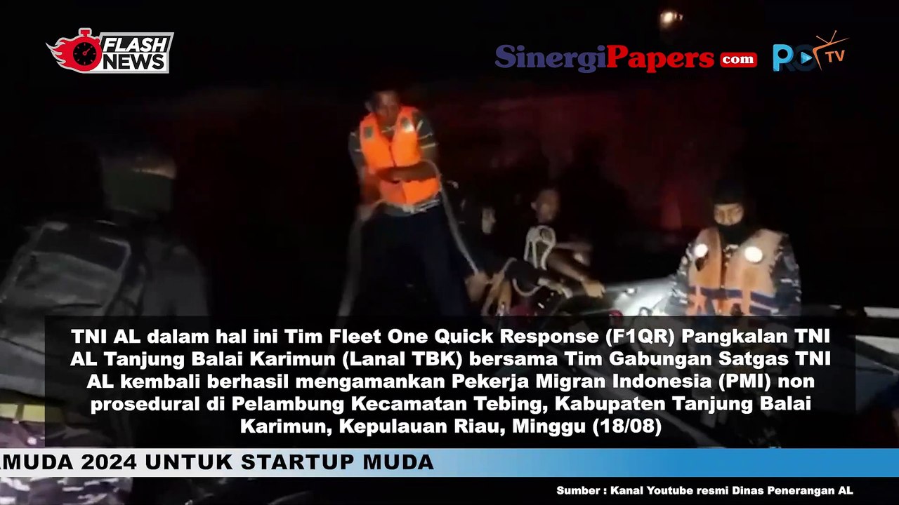 TNI AL Amankan PMI Non Prosedural di Tanjung Balai Karimun