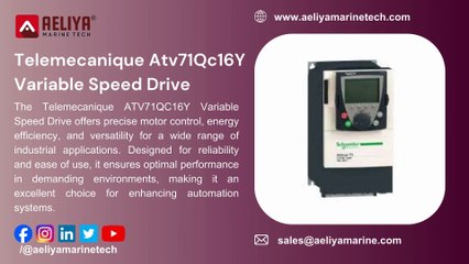 Boost Productivity with the Telemecanique ATV71QC16Y Variable Speed Drive