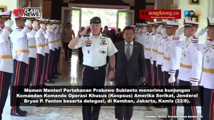 Prabowo Terima Kunjungan Komandan Komando Operasi Khusus Amerika Serikat