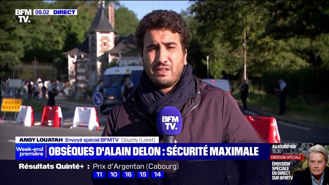 Obsèques d'Alain Delon: 80 gendarmes mobilisés pour sécuriser la résidence de l'acteur à Douchy où il sera enterré ce samedi