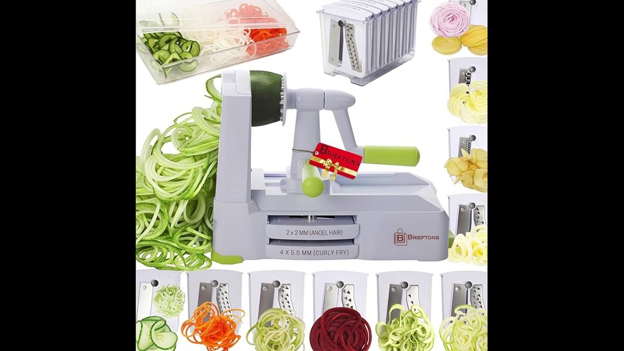 Brieftons 10-Blade Vegetable Spiralizer