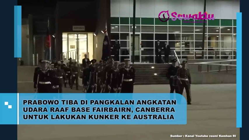 Kunjungan Kerja Ke Australia, Prabowo Subianto Akhirnya Tiba Di Pangkalan Angkatan Udara Raaf Base Fairbairn