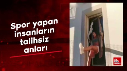 Spor yapan insanların talihsiz anları