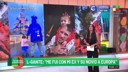 L-Gante: "Me fui con mi ex y su novio a Europa", y dijo: "Sé separar las cosas"