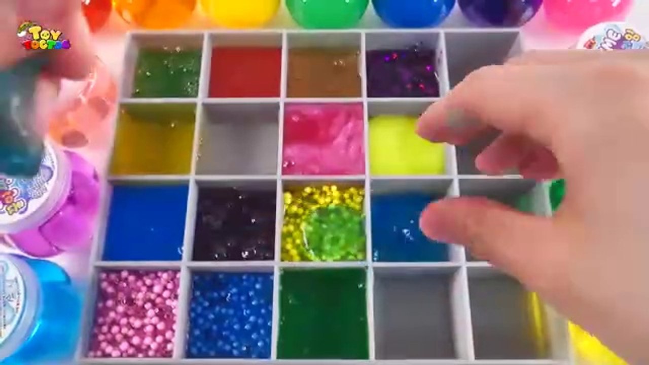 Satisfying Video l Mixing All My Slime Smoothie l Making Glossy Slime ASMR RainbowToyTocToc