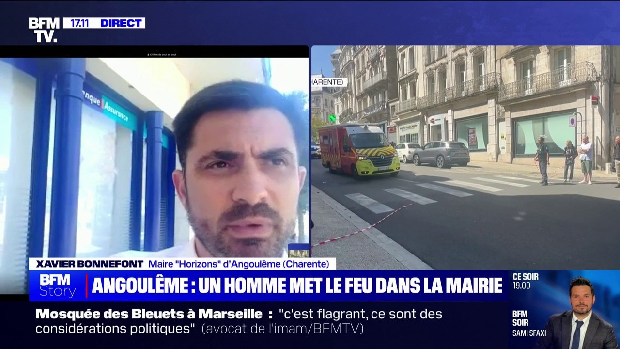 "Les équipes de déminage ne sont pas totalement levées ": le maire d'Angoulême Xavier Bonnefont, explique que des opérations sont toujours en cours à la mairie