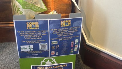 Bristol Hippodrome’s ‘Come From Away’ Food Drive: 18% of children in bristol are in food poverty