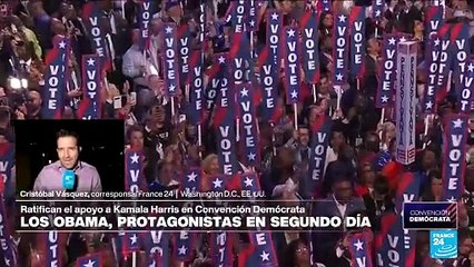 Informe desde Washington: los Obama ratificaron su apoyo a Kamala Harris en la Convención Demócrata