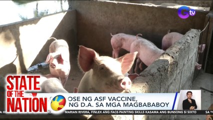 10,000 dose ng ASF Vaccine, ibibigay ng D.A. Sa mga magbababoy | SONA