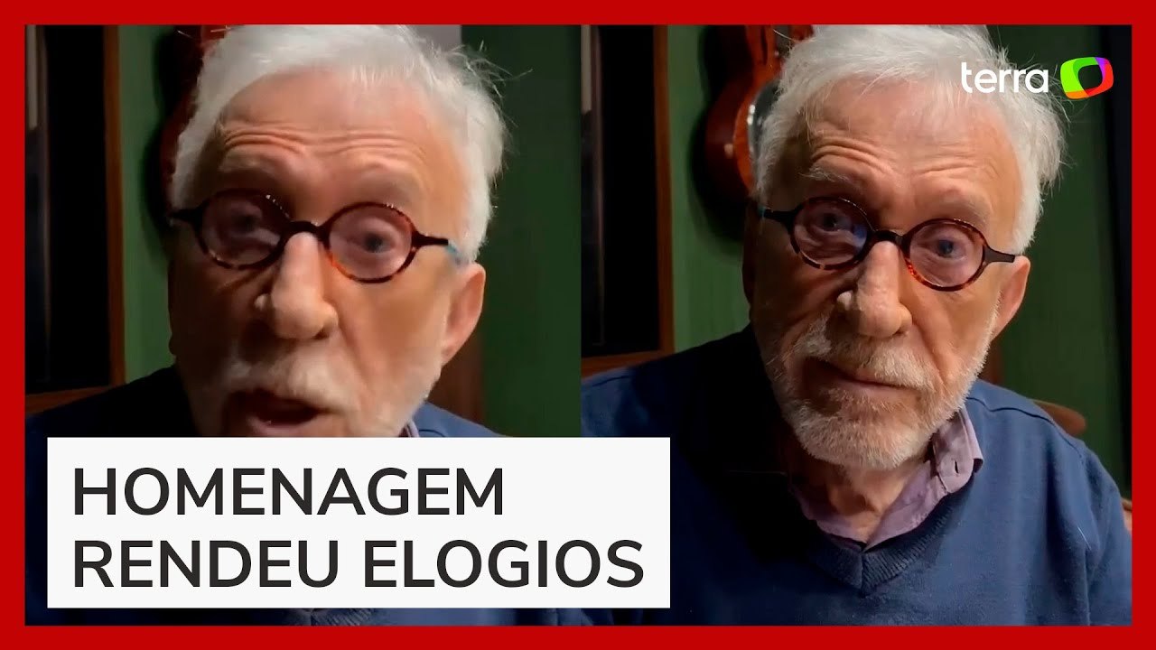 Moacyr Franco lê carta para Silvio Santos dias após falecimento: 'Tive inveja de você'