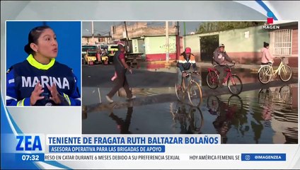 Activan el Plan Marina Chalco en apoyo a la población afectada por las inundaciones de aguas negras