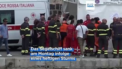 Auf Sizilien gesunkene Luxusyacht: Milliardär Mike Lynch und Tochter (18) sind unter den Toten