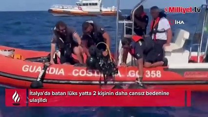 Milyarderin lüks yatı suya gömülmüştü... 2 kişinin cansız bedenine ulaşıldı