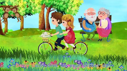 Daisy Bell / Bicycle Built for Two | CoComelon Nursery Rhymes | Kids Songs