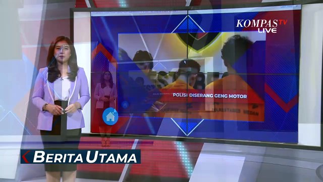 Detik-Detik Personel URC Polrestabes Medan Diserang Geng Motor, 1 Polisi Terluka