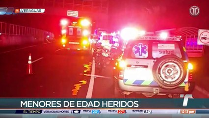 Bus que transportaba migrantes se accidentó en Los Ruices, Veraguas