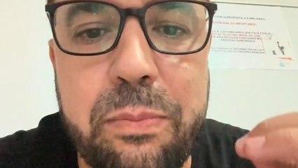 Yamal Hayek, desde el hospital de Cádiz, en una videodenuncia sobre lo ocurrido.