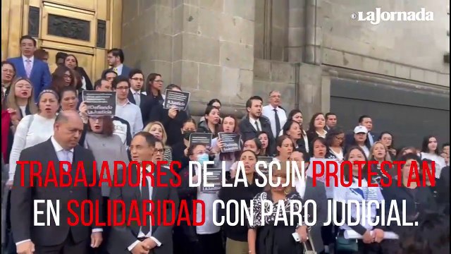 Trabajadores de la SCJN inician manifestaciones en solidaridad con paro judicial