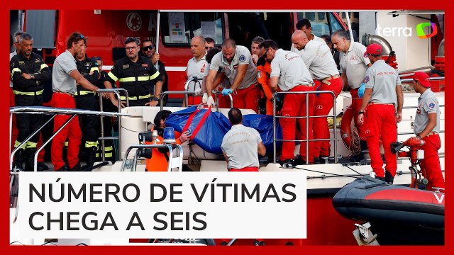 Corpos de cinco vítimas são encontrados no local onde iate afundou na Itália