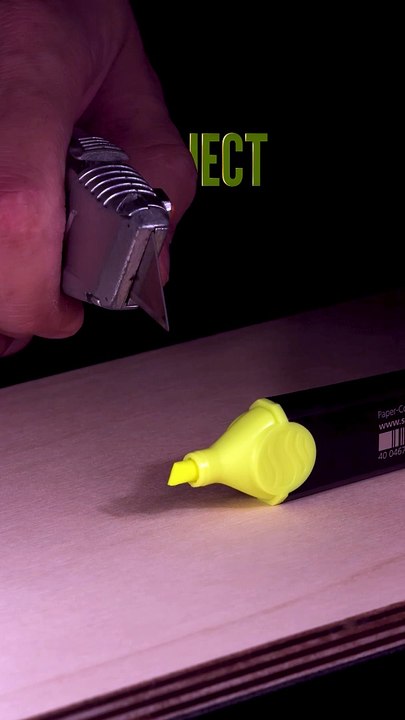 Cutting highliter nib Close View