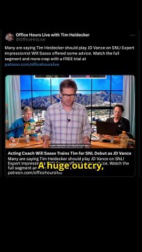 Tim Heidecker Responds To Calls For Him To Play JD Vance