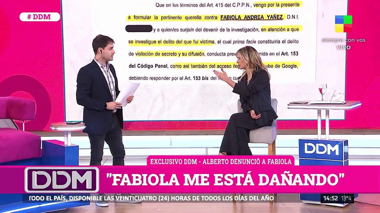  Alberto Fernández DENUNCIÓ a Fabiola Yañez por la difusión de los videos de Tamara Pettinato