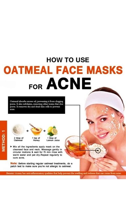 "Oatmeal Face Mask for Acne ✨ | Clear Your Skin Naturally with This DIY Remedy "
