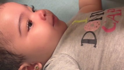 Baby girl surprises her parents by saying 'Hi Dada' as her first words