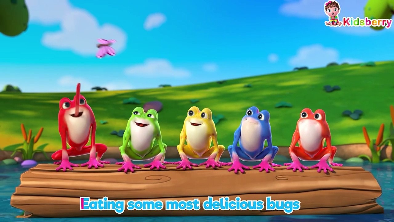 Five Little Speckled Frogs _ Kidsberry Nursery Rhymes _ Baby Songs(720P ...