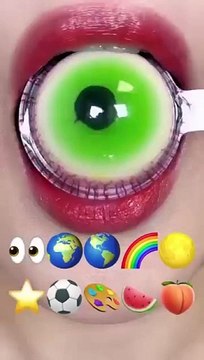 ASMR BALL JELLY EMOJI FOOD eating sounds