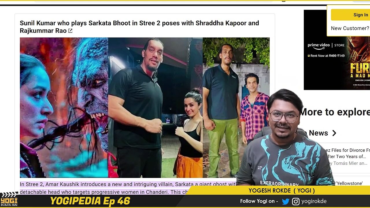 STREE 2 Secret revealed _ _Yogipedia 46 _ Yogi Bolta Hai in Hindi
