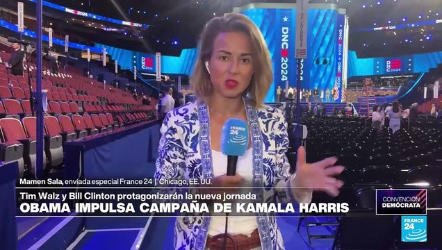 Informe desde Chicago: expectativa por discursos de Walz, Clinton y Pelosi en Convención Demócrata