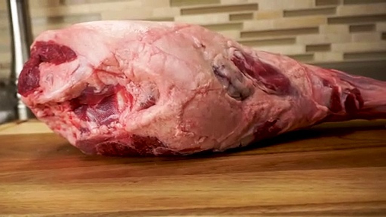 Amazingly Tender Slow Roasted Whole Leg Of Lamb