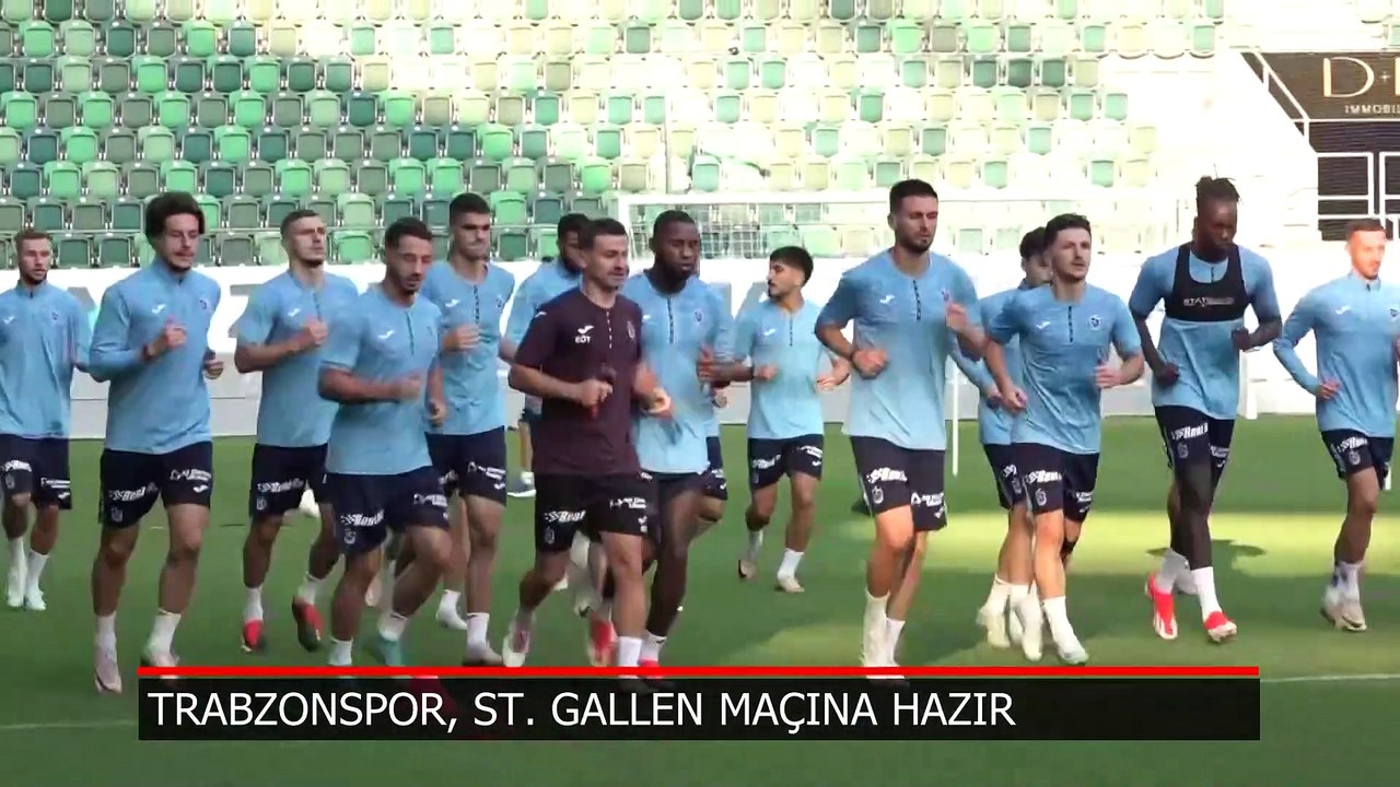 Trabzonspor, St. Gallen maçına hazır