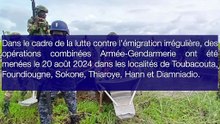 Opération mixte gendarmerie-armée: 58 migrants interpellés