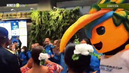 La fiesta de bienvenida a las Selección que van llegando para el Mundial Femenino en Colombia