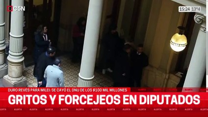 Escándalo libertario en el Congreso