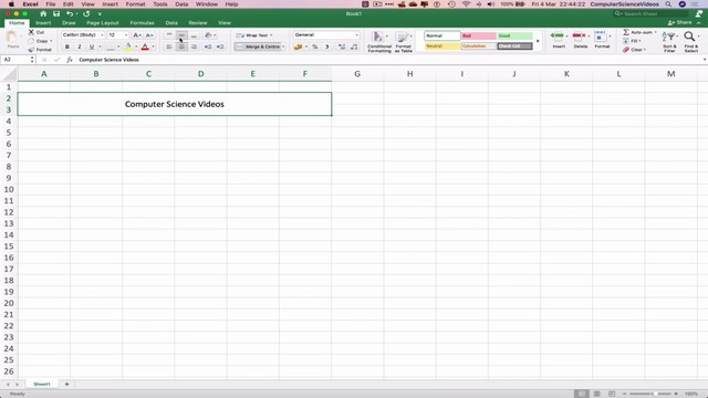How to MERGE Cells & Add a Title on Microsoft Excel On a Mac - Basic Tutorial | New