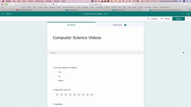 How to VIEW Your Microsoft Form for Office 365 In Cross Platform Format On a Mac - Basic Tutorial