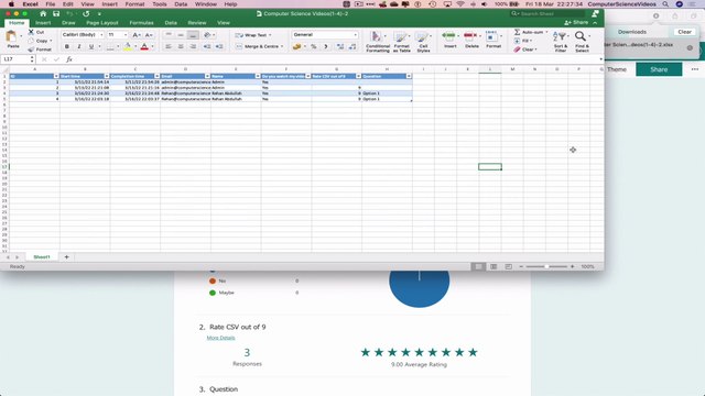 How to OPEN Your Microsoft Form Responses for Office 365 in Microsoft Excel Using a Mac