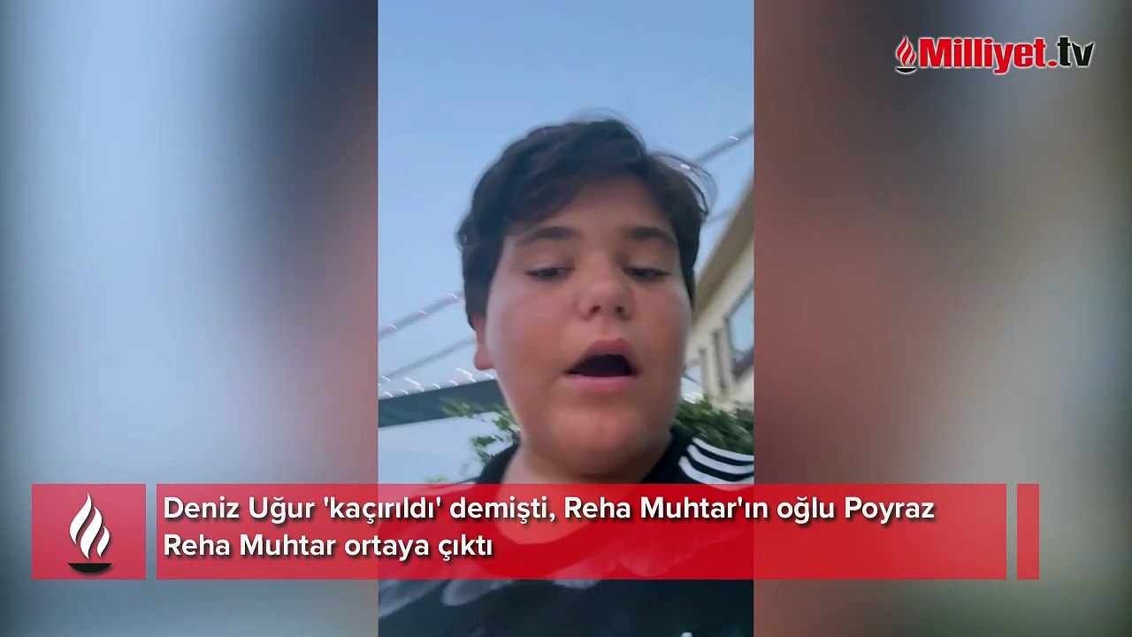 Deniz Uğur 'kaçırıldı' demişti, Reha Muhtar'ın oğlu Poyraz Reha Muhtar ortaya çıktı